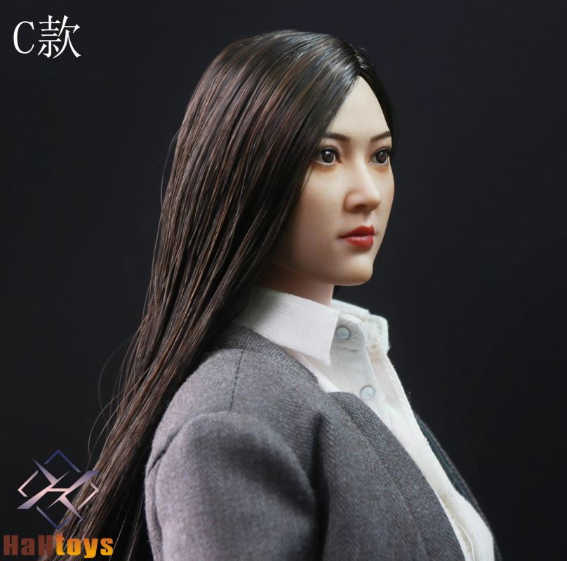 Asian beauty head carving 1/6