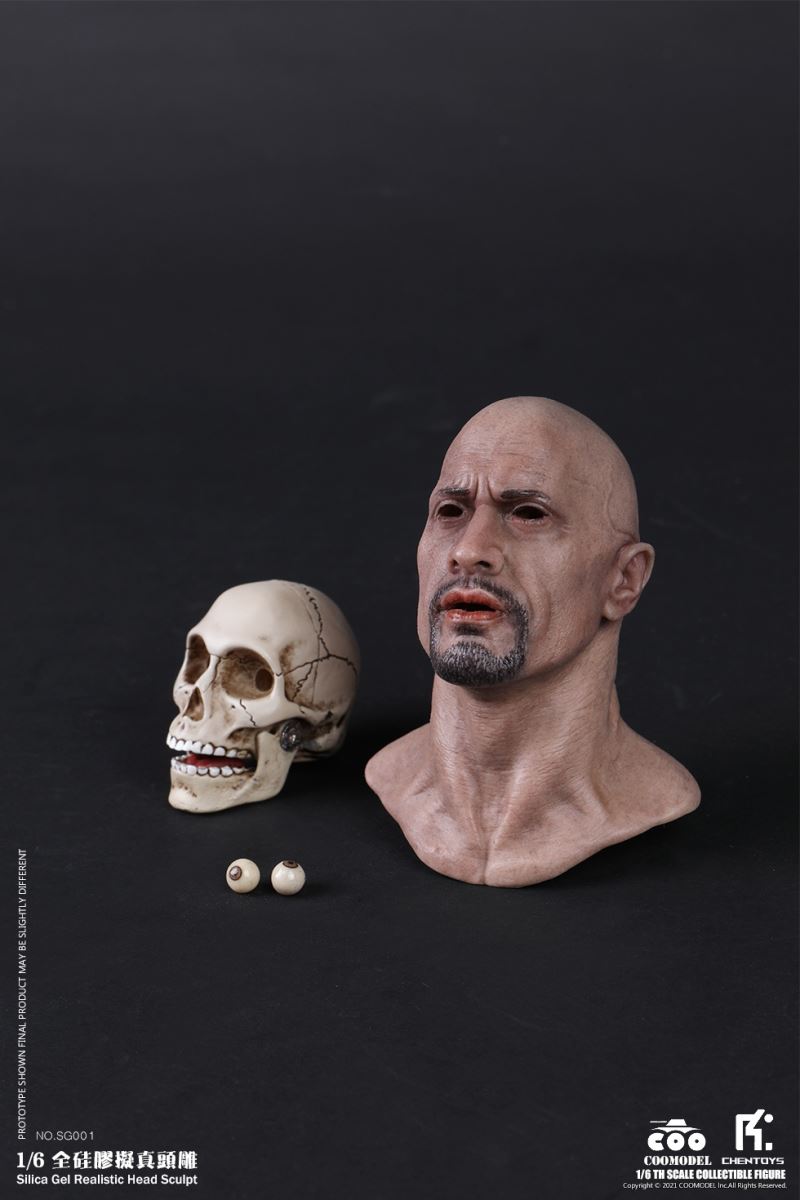 SILICA GEL REALISTIC HEAD SCULPT