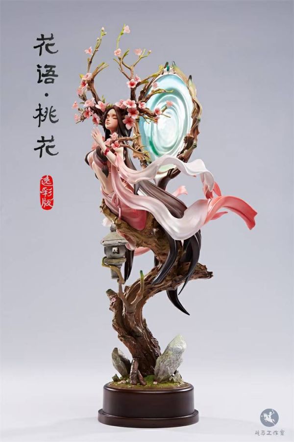 Original sculpture Flower Language Peach Blossom