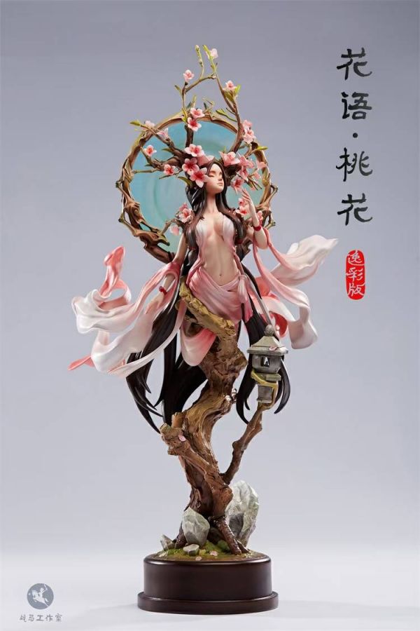 Original sculpture Flower Language Peach Blossom