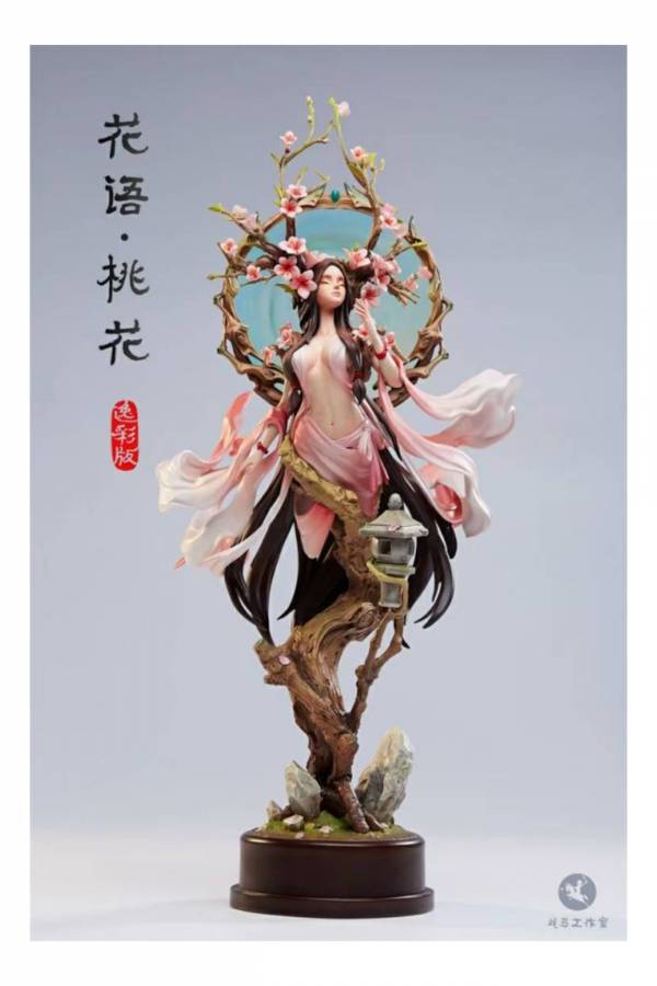 Original sculpture Flower Language Peach Blossom