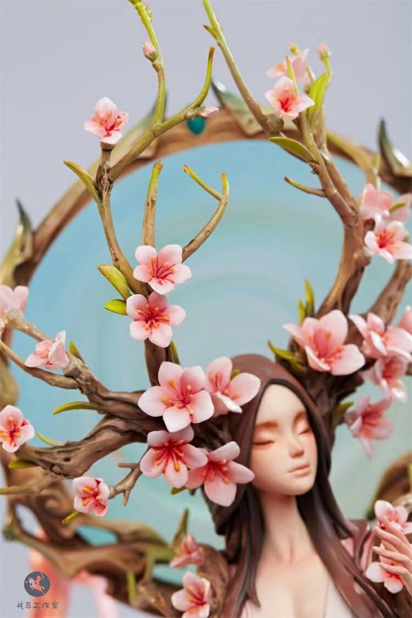 Original sculpture Flower Language Peach Blossom