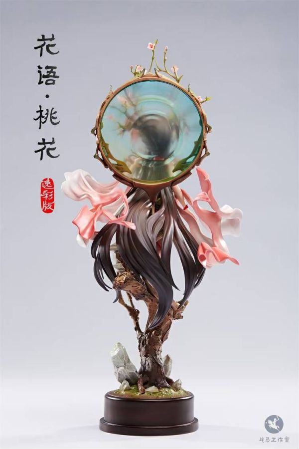Original sculpture Flower Language Peach Blossom