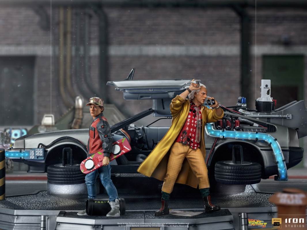 DeLorean Full Set Deluxe - Back to the Future Part II - Art Scale 1/10