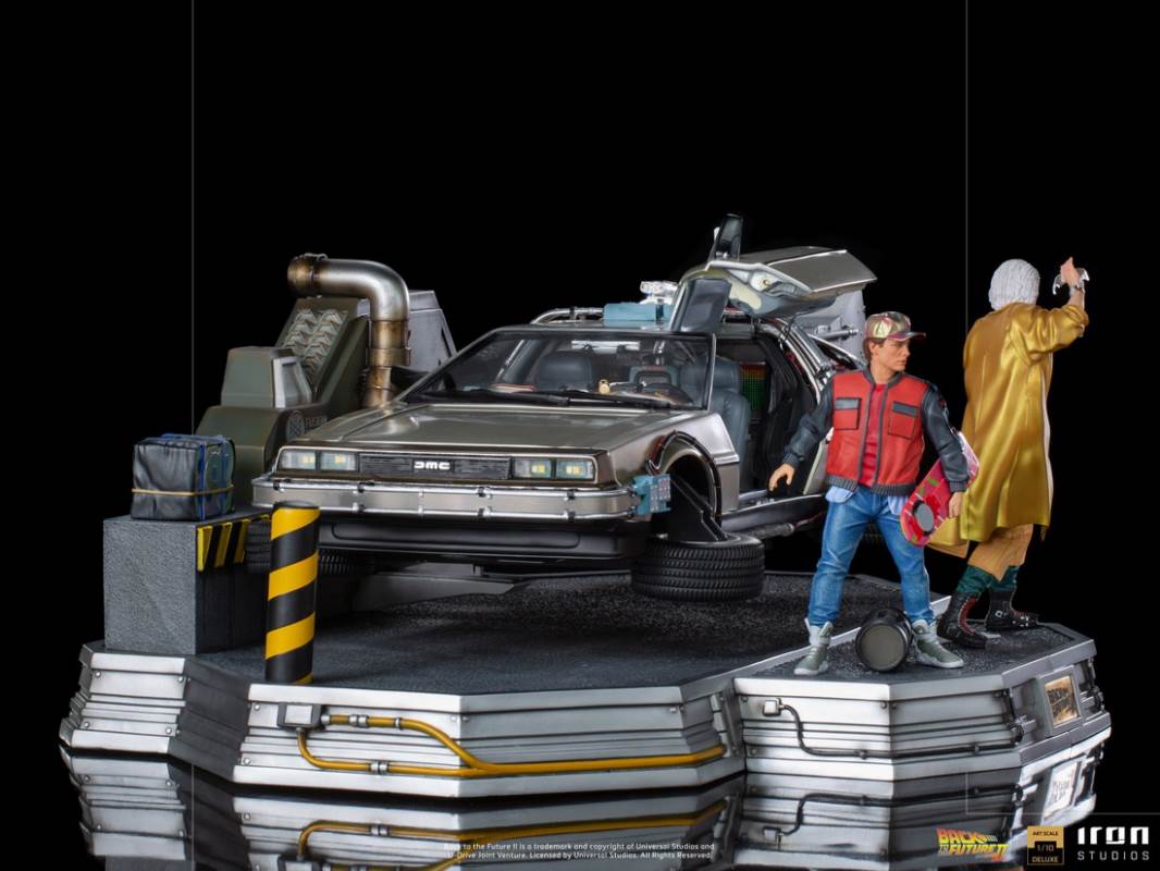 DeLorean Full Set Deluxe - Back to the Future Part II - Art Scale 1/10