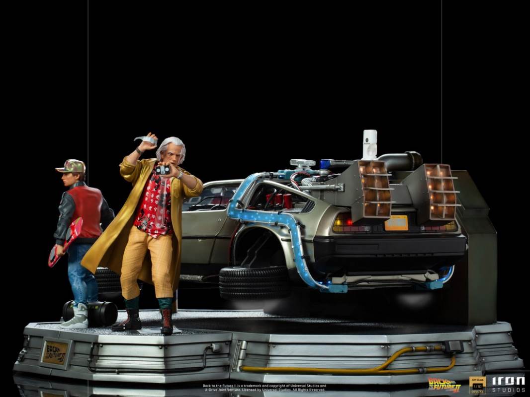 DeLorean Full Set Deluxe - Back to the Future Part II - Art Scale 1/10