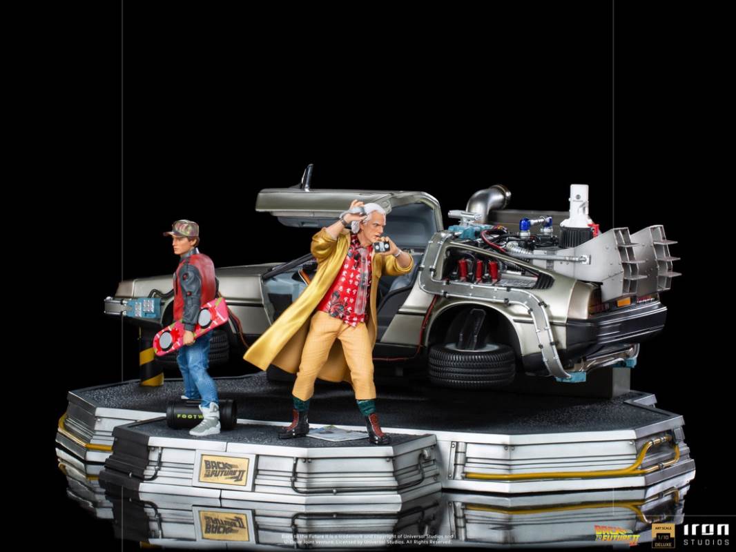 DeLorean Full Set Deluxe - Back to the Future Part II - Art Scale 1/10