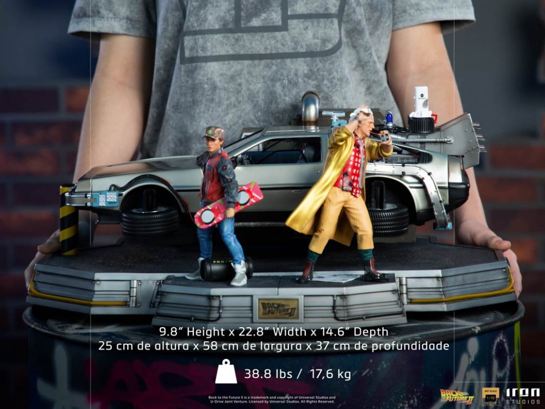 DeLorean Full Set Deluxe - Back to the Future Part II - Art Scale 1/10