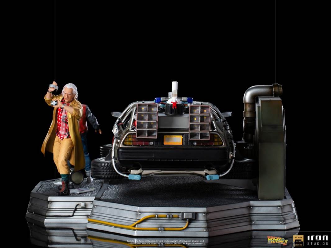 DeLorean Full Set Deluxe - Back to the Future Part II - Art Scale 1/10