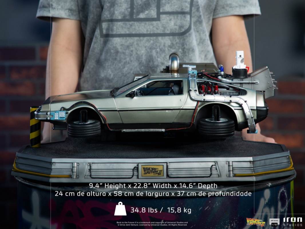 DeLorean Full Set Deluxe - Back to the Future Part II - Art Scale 1/10