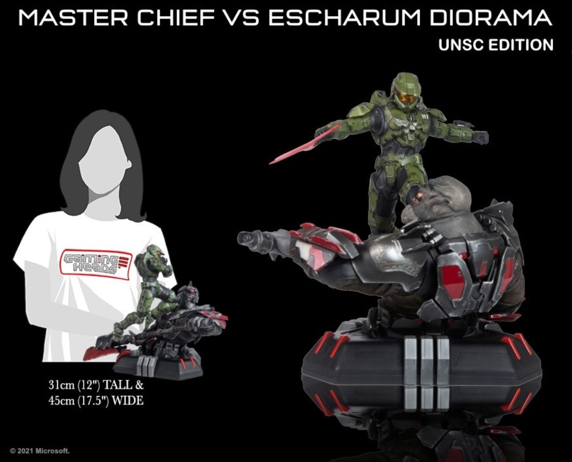 Halo: Infinite Master Chief vs. Escharum diorama