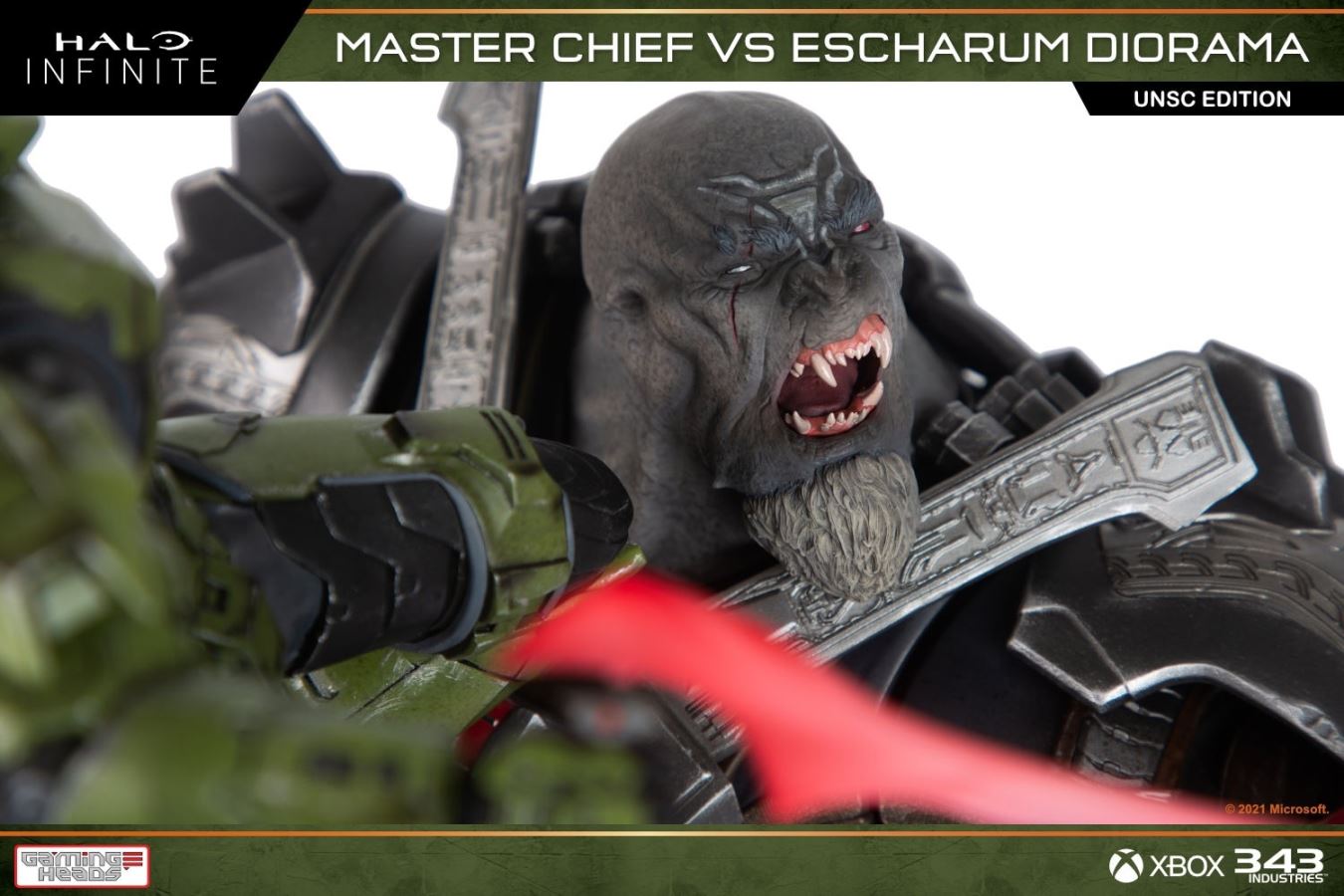 Halo: Infinite Master Chief vs. Escharum diorama