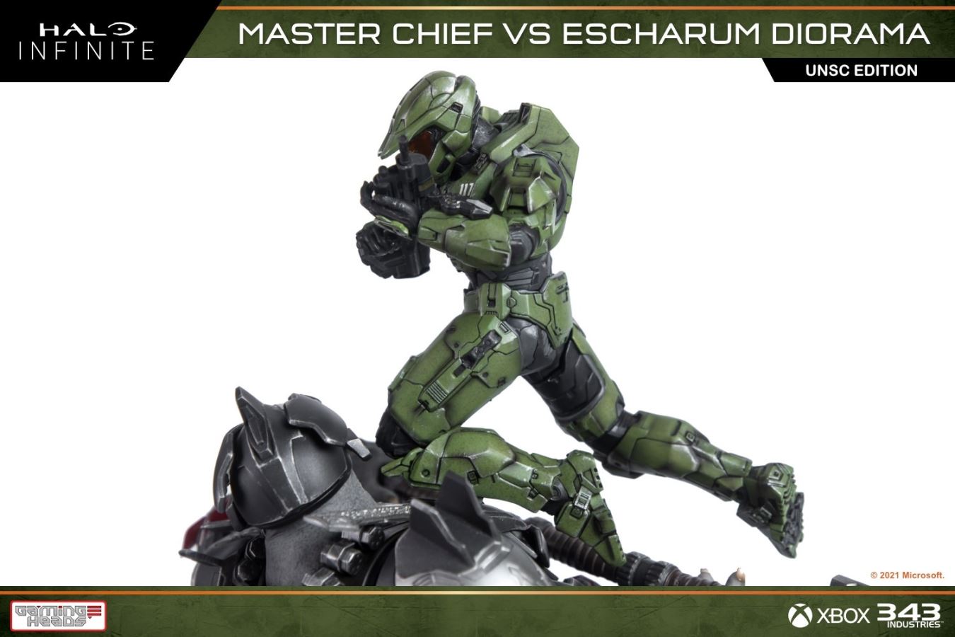 Halo: Infinite Master Chief vs. Escharum diorama