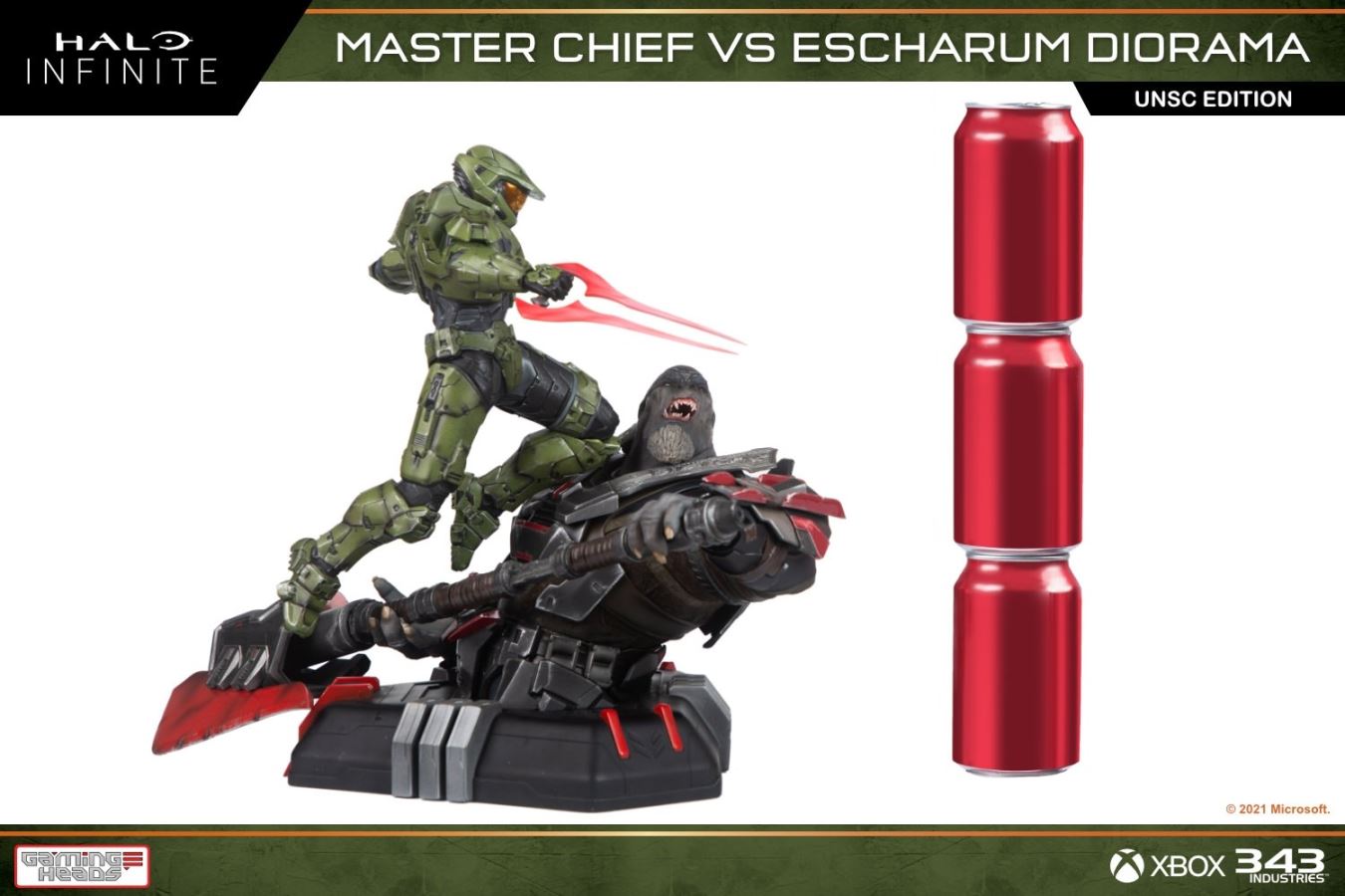 Halo: Infinite Master Chief vs. Escharum diorama