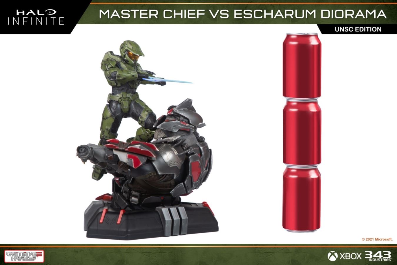 Halo: Infinite Master Chief vs. Escharum diorama