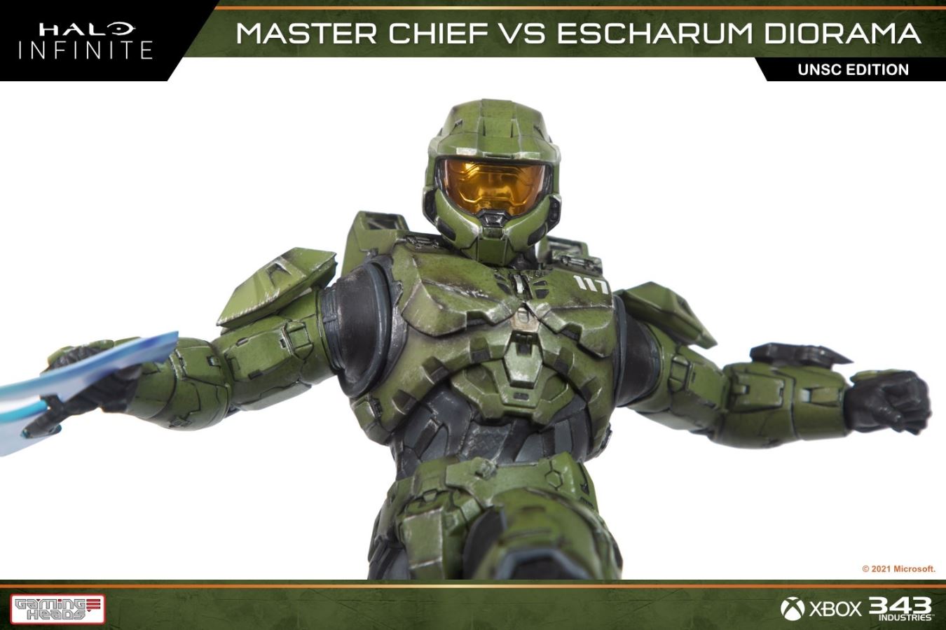 Halo: Infinite Master Chief vs. Escharum diorama