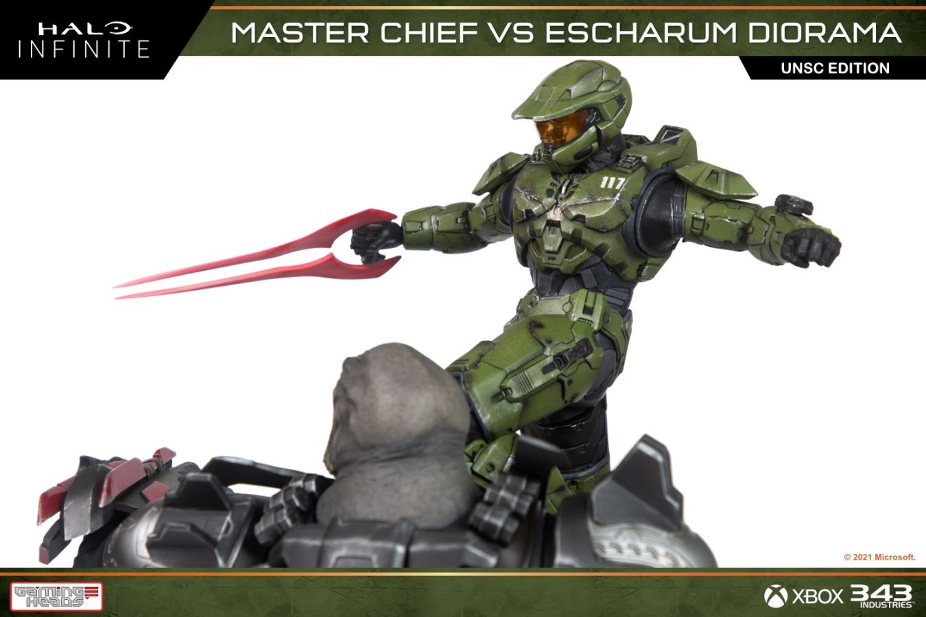 Halo: Infinite Master Chief vs. Escharum diorama