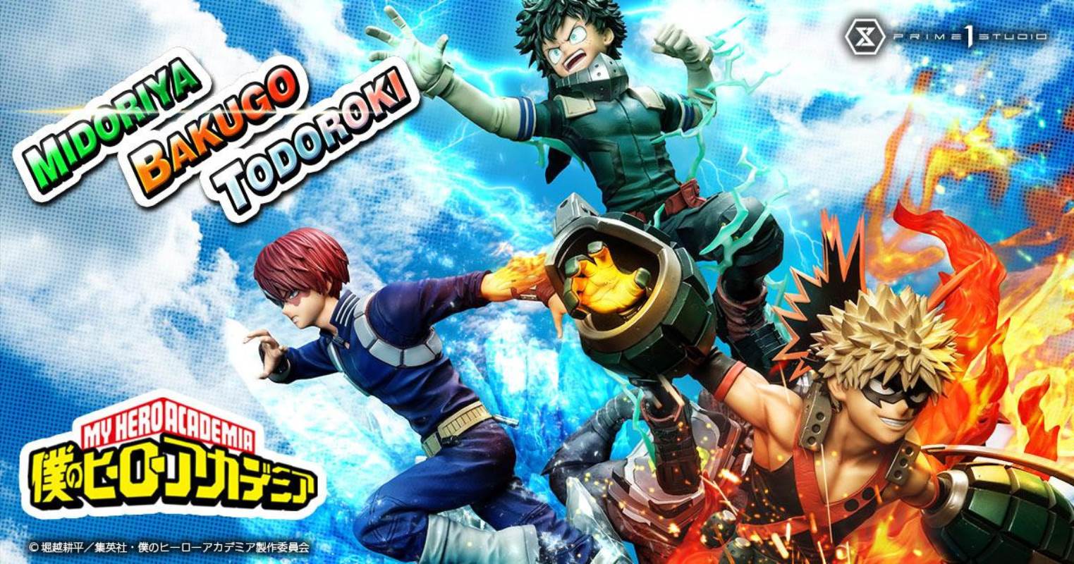 My Hero Academia Midoriya, Bakugo & Todoroki