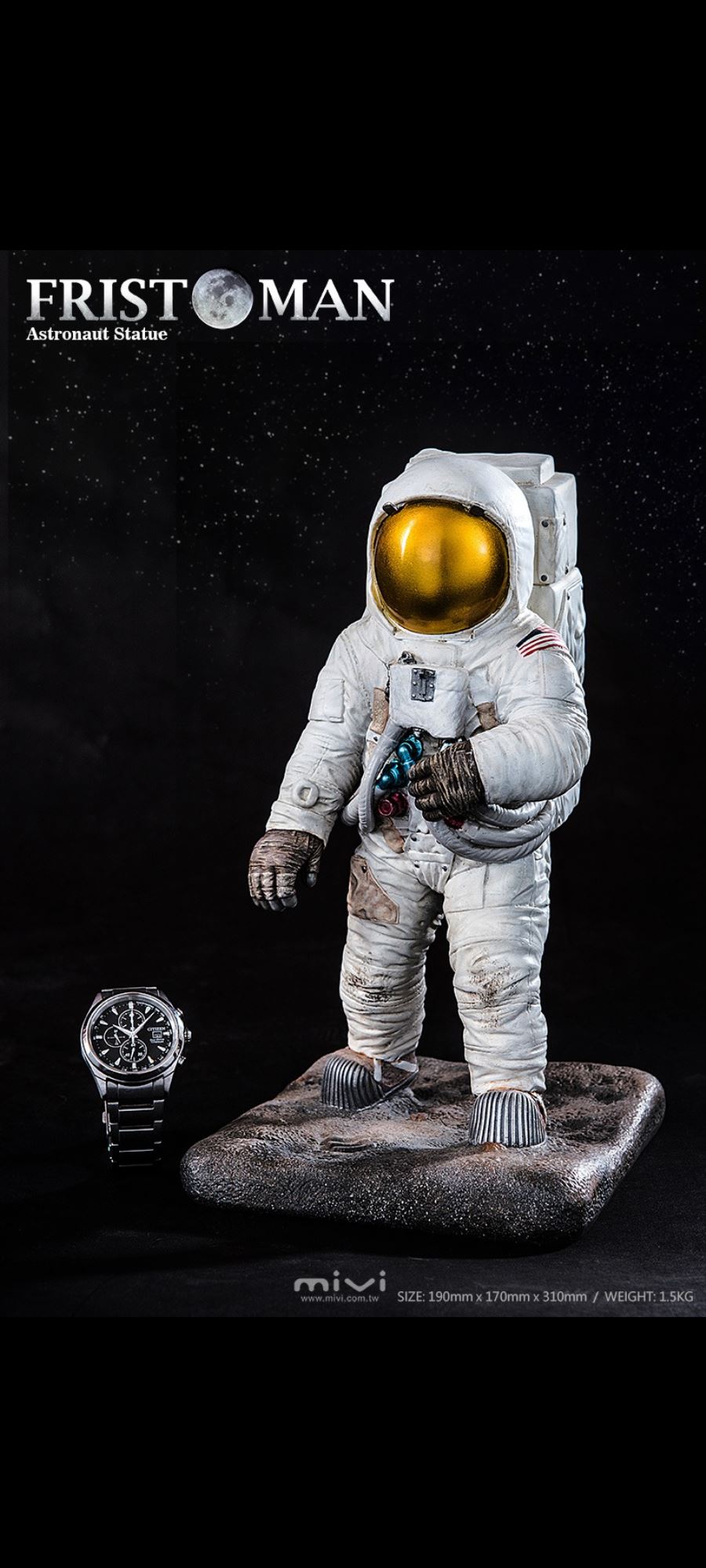 The First Man on the Moon-1/6 Astronaut Classic Statue 1969