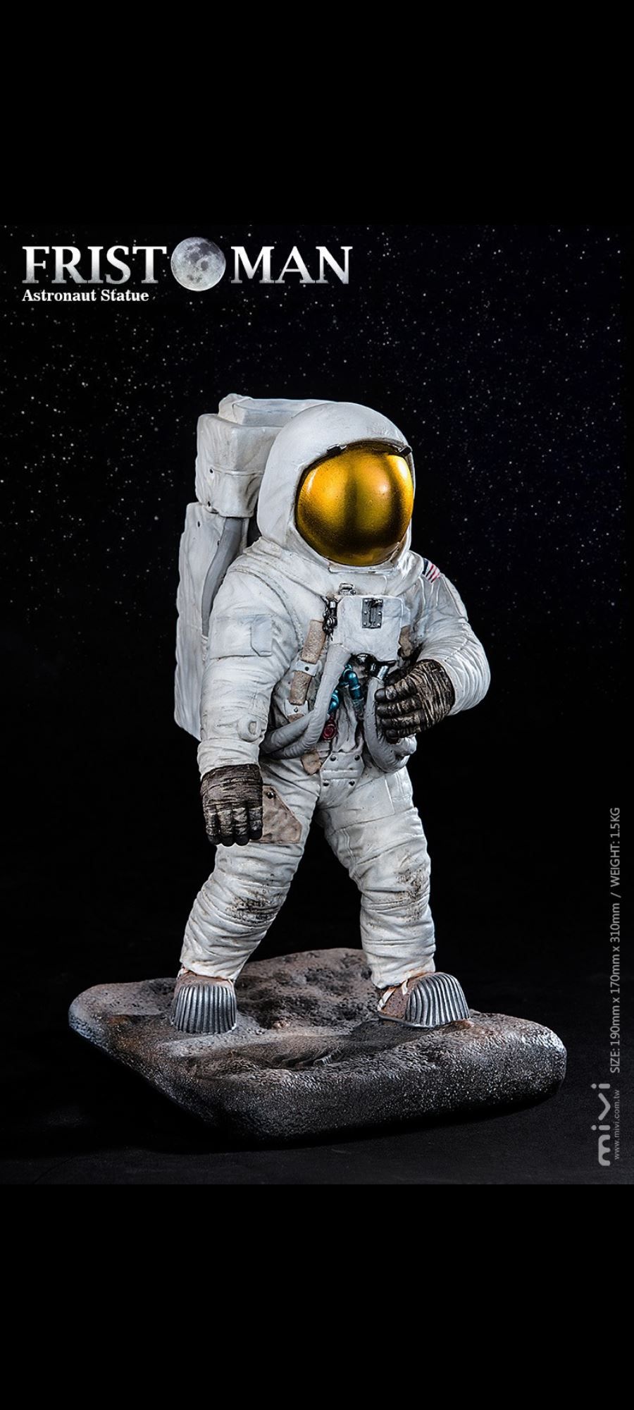 The First Man on the Moon-1/6 Astronaut Classic Statue 1969