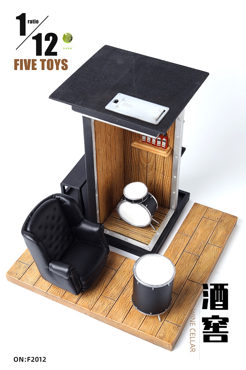 wine cellar scene with sofa wine bottle table 1/12