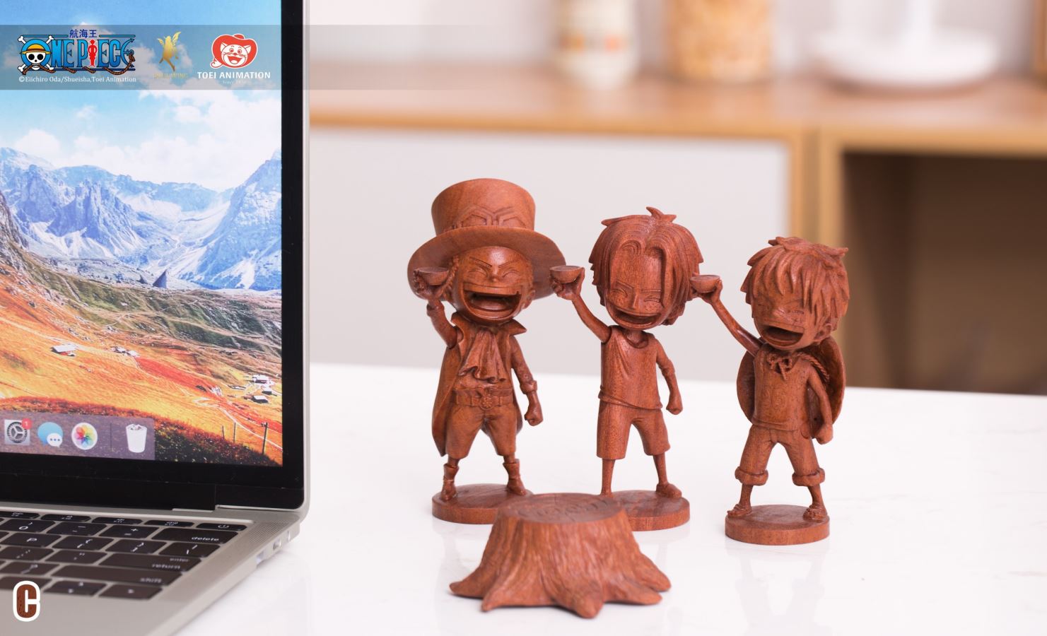 Ace / Sabo / Luffy Woodcarving - One Piece