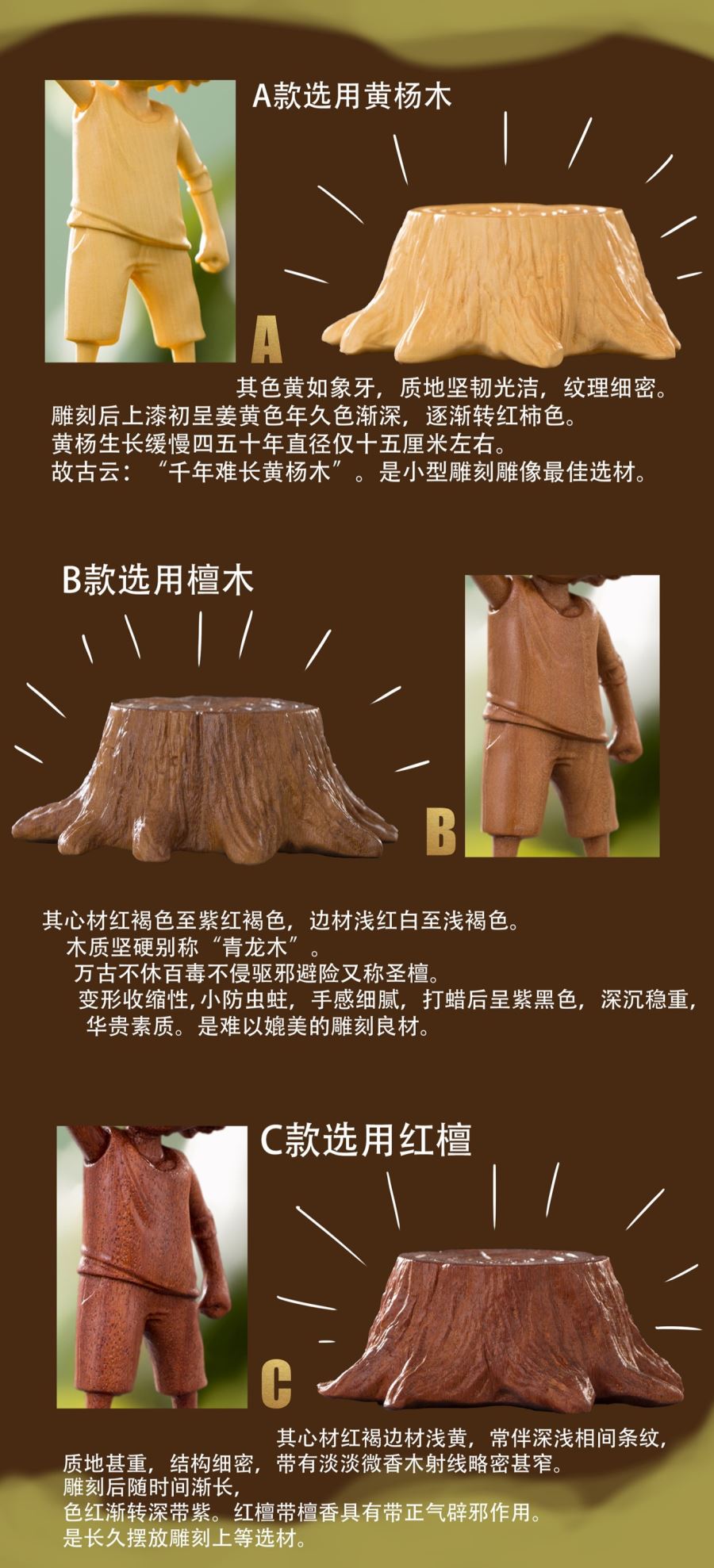 Ace / Sabo / Luffy Woodcarving - One Piece