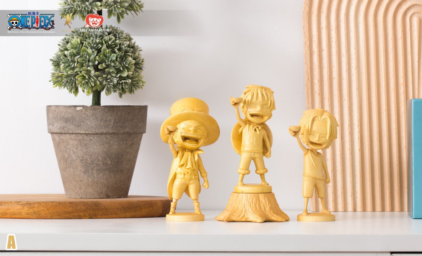 Ace / Sabo / Luffy Woodcarving - One Piece