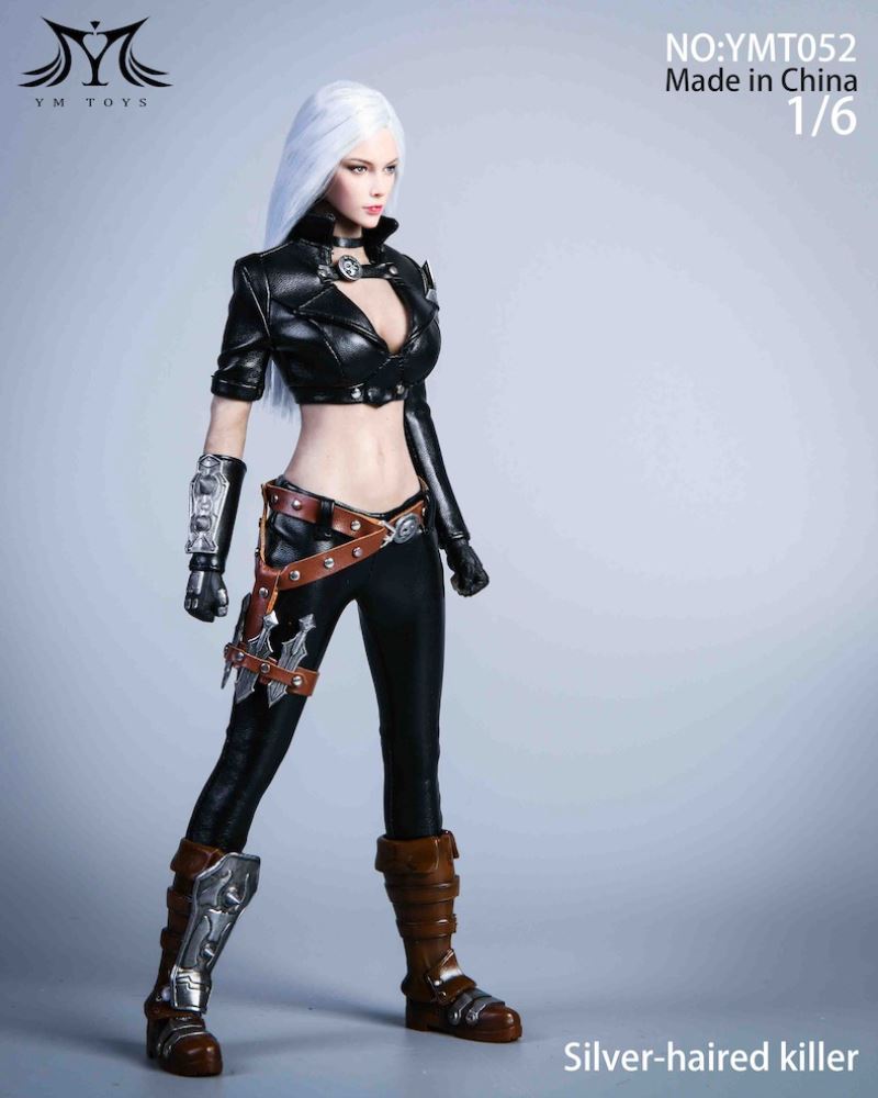 White Haired Assassin Costume Set 1/6 (YMT052)