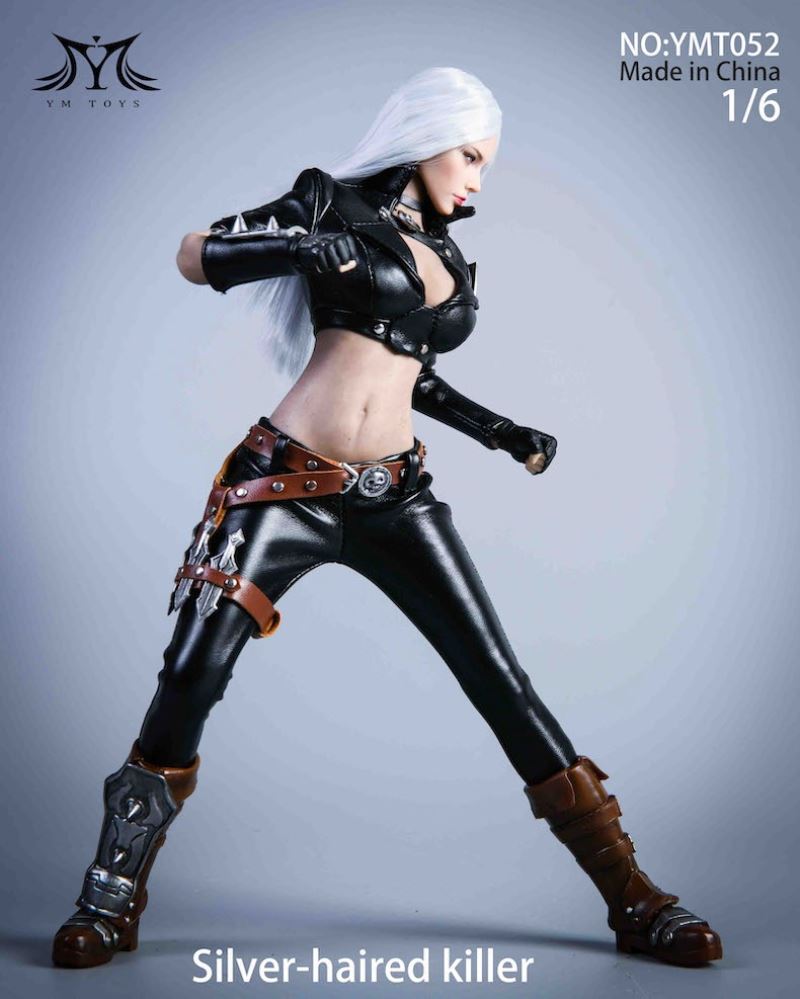 White Haired Assassin Costume Set 1/6 (YMT052)