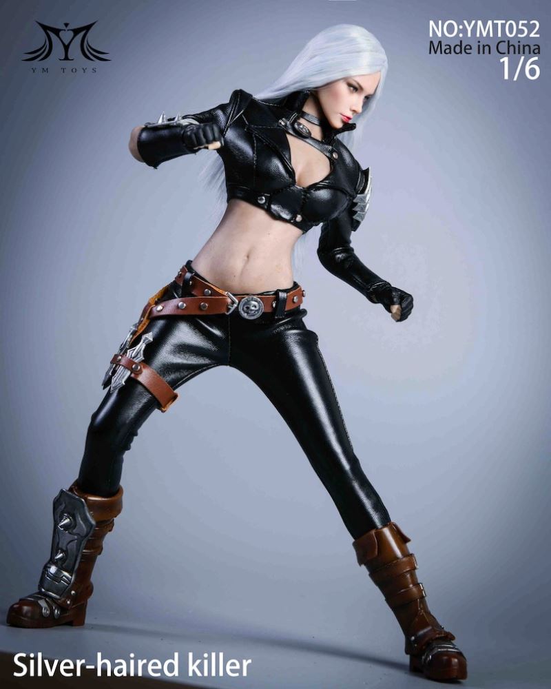 White Haired Assassin Costume Set 1/6 (YMT052)