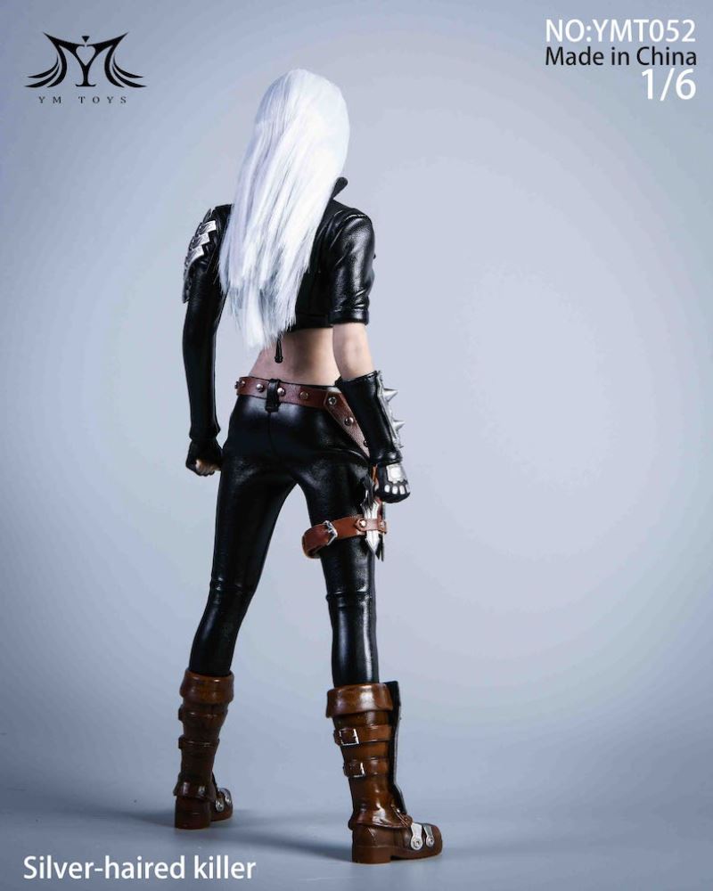 White Haired Assassin Costume Set 1/6 (YMT052)