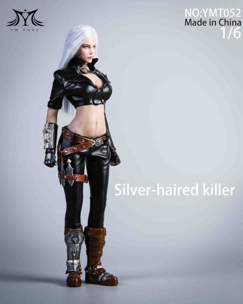 White Haired Assassin Costume Set 1/6 (YMT052)