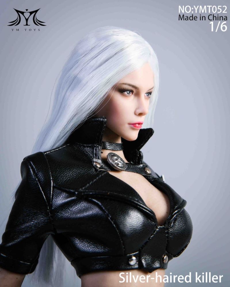White Haired Assassin Costume Set 1/6 (YMT052)