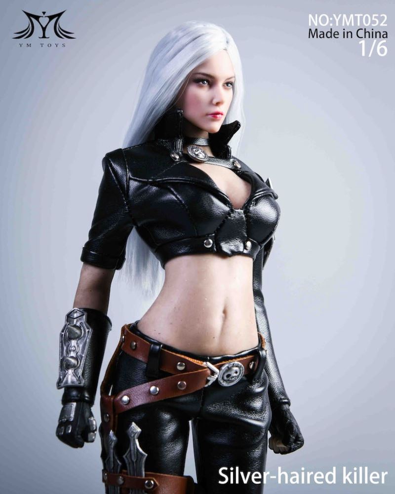 White Haired Assassin Costume Set 1/6 (YMT052)