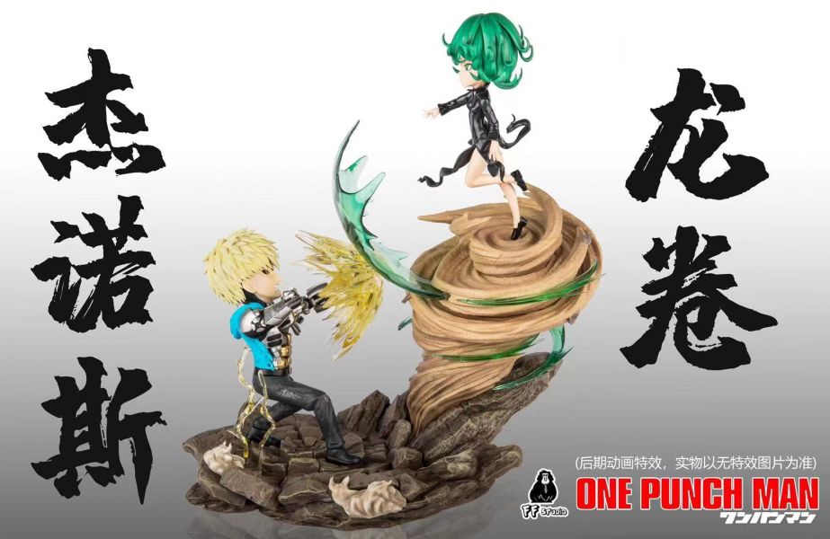 One Punch Man Genos vs Terrible Tornado