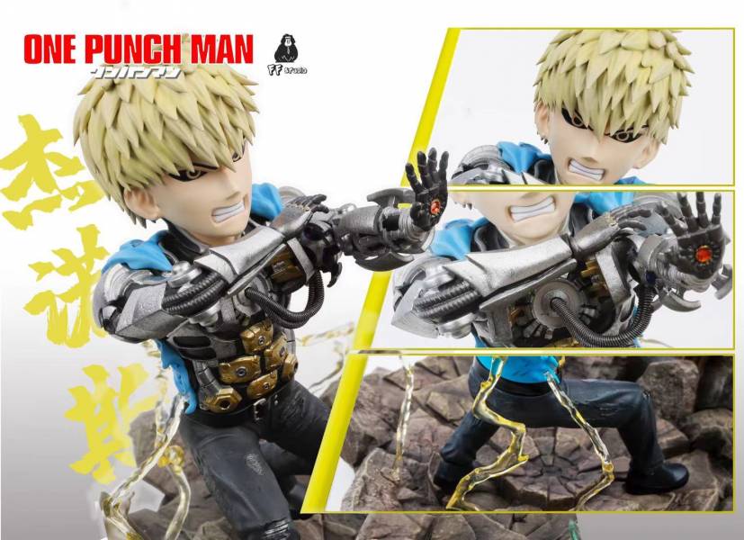 One Punch Man Genos vs Terrible Tornado