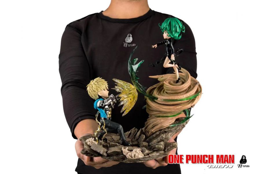 One Punch Man Genos vs Terrible Tornado