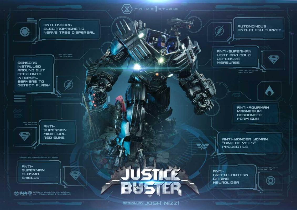 Justice League (Comics) Justice Buster Design By Josh Nizzi Ultimate Version