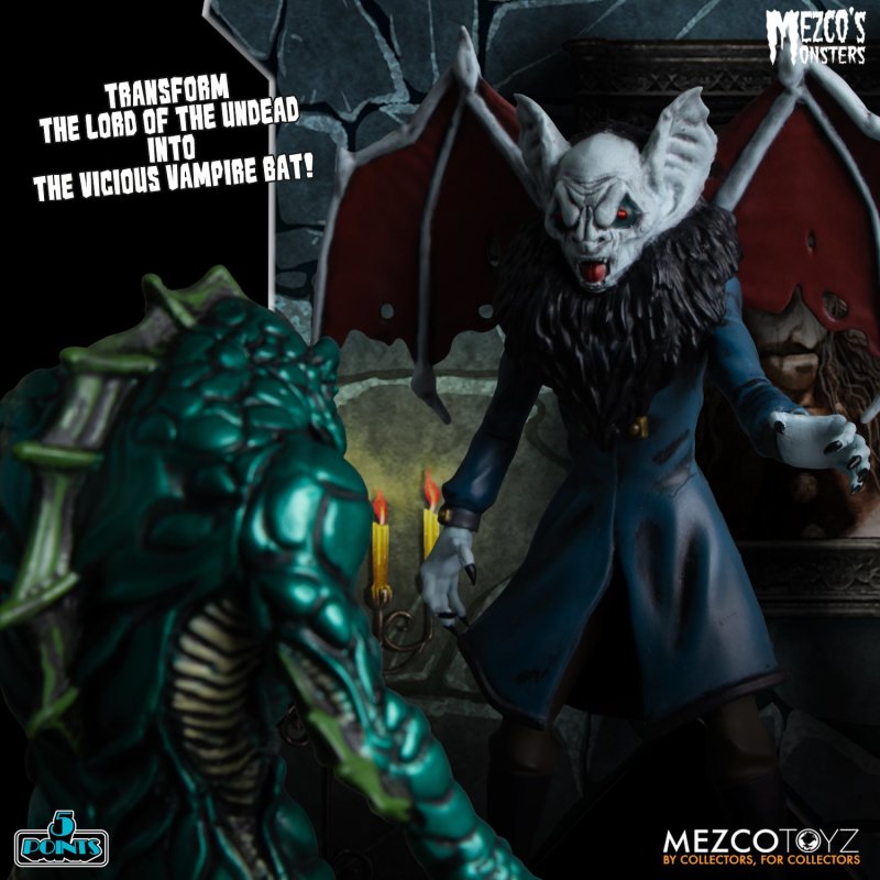 5 POINTS Mezco's Monsters-Tower of Fear Deluxe Boxed Set