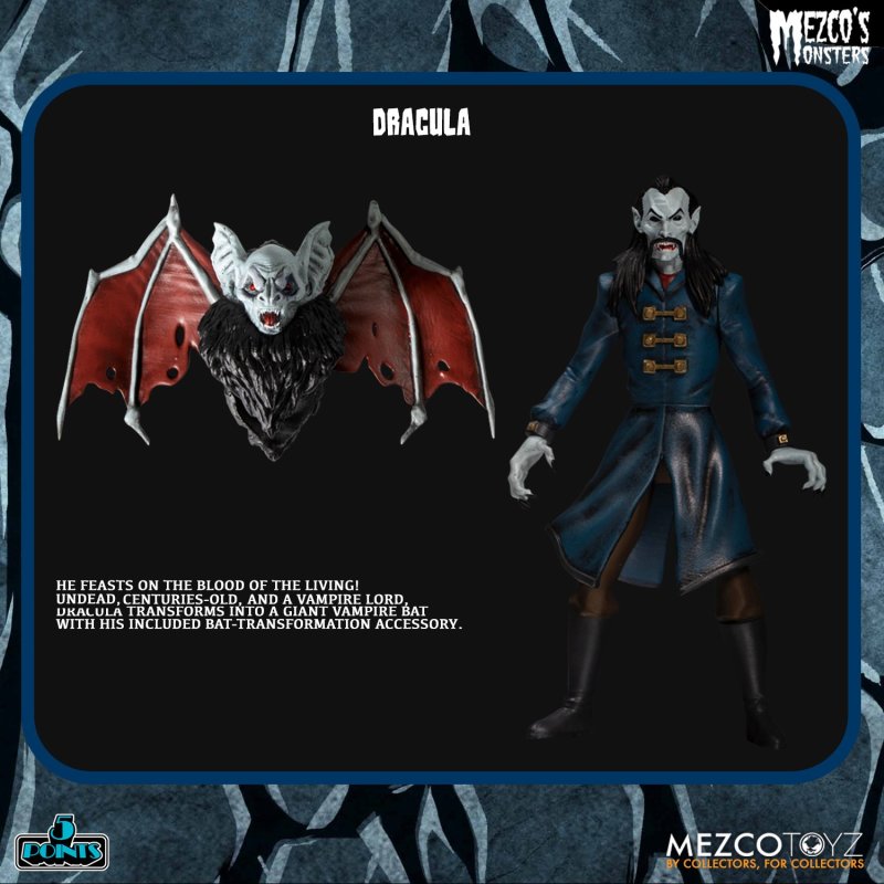 5 POINTS Mezco's Monsters-Tower of Fear Deluxe Boxed Set