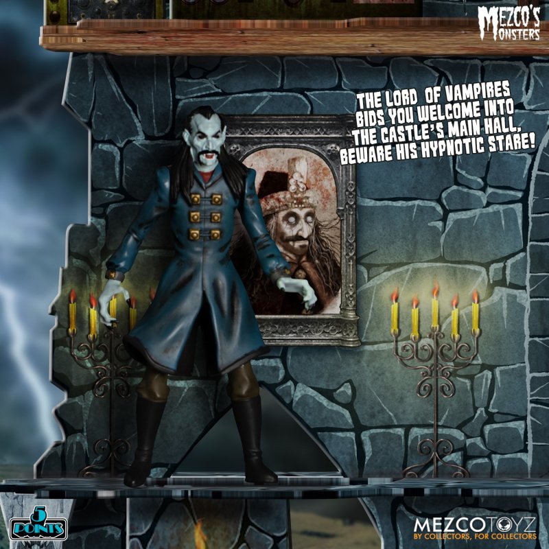 5 POINTS Mezco's Monsters-Tower of Fear Deluxe Boxed Set