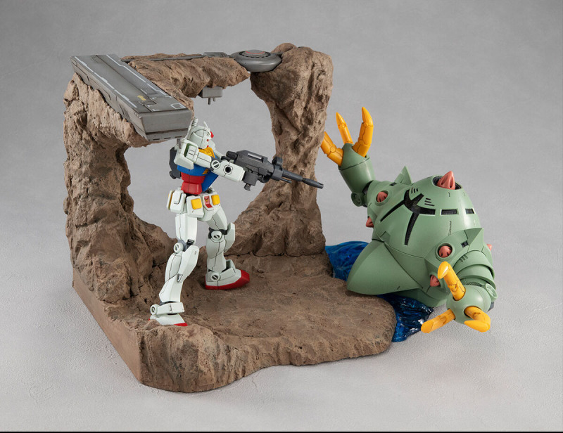 Realistic Model Series (RMS) Mobile Suit Gundam G Structure scenario model HG 1/144