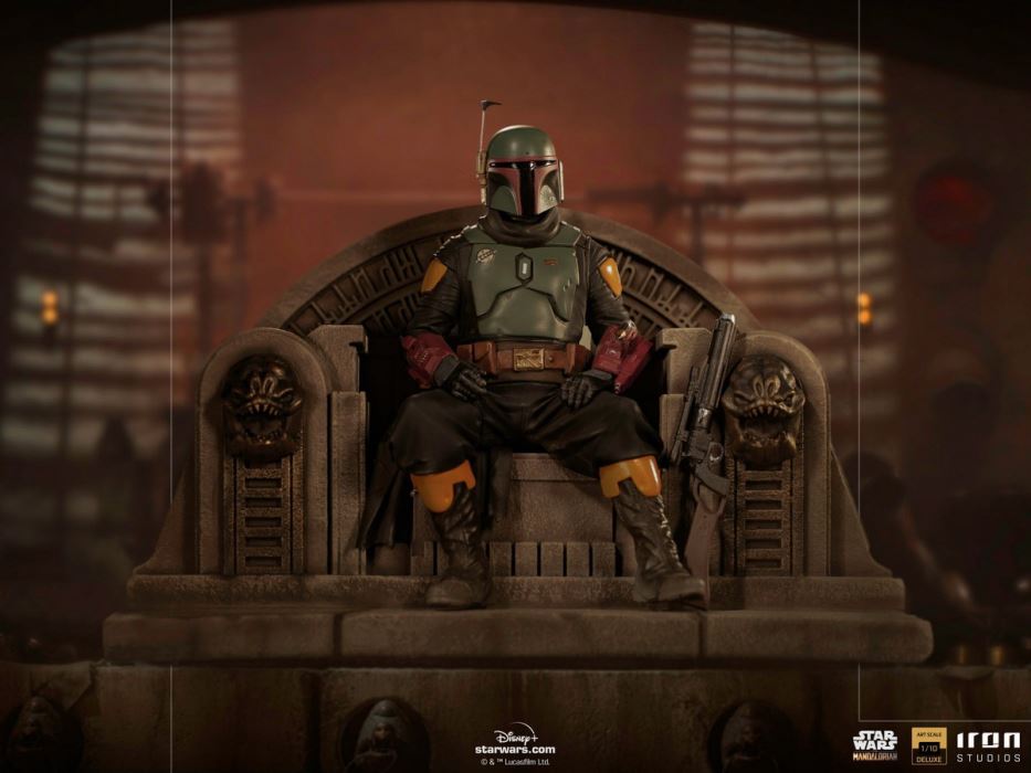 Boba Fett on Throne Deluxe Art Scale 1/10 - The Mandalorian