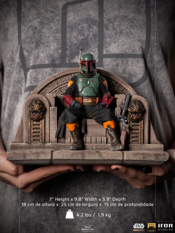 Boba Fett on Throne Deluxe Art Scale 1/10 - The Mandalorian