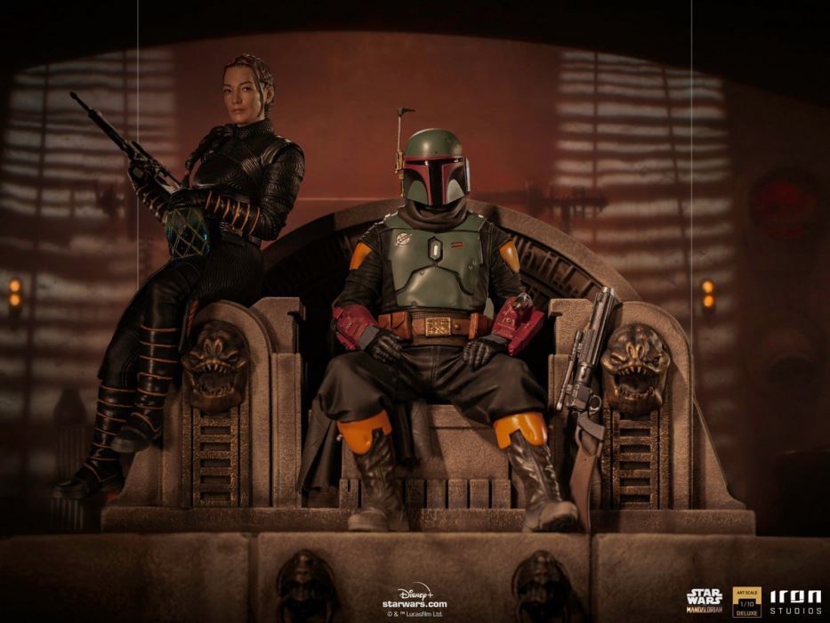 Boba Fett on Throne Deluxe Art Scale 1/10 - The Mandalorian