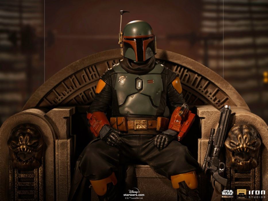 Boba Fett on Throne Deluxe Art Scale 1/10 - The Mandalorian