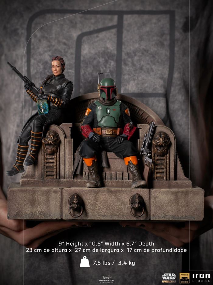 Boba Fett on Throne Deluxe Art Scale 1/10 - The Mandalorian