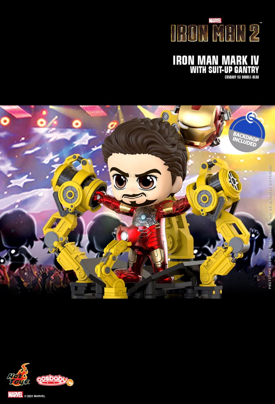 IRON MAN MARK IV WITH SUIT-UP GANTRY COSBABY (S) BOBBLE-HEAD