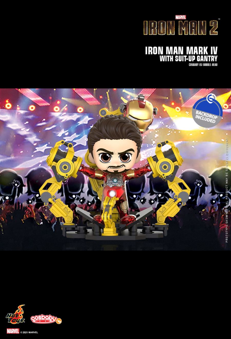 IRON MAN MARK IV WITH SUIT-UP GANTRY COSBABY (S) BOBBLE-HEAD